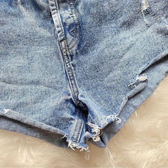 Highest Rise Cutoff Denim Shorts - Picture 4 of 6